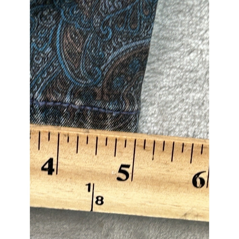 Paige Verdugo Ultra Skinny Jeans Womens Sz 29 Blue Paisley Stretch Beach Walking - Picture 11 of 12
